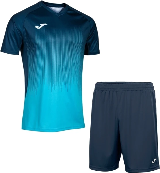 Комплект футбольной формы Joma TIGER IV темно-сине-бирюзовый 102764.013_100053.331