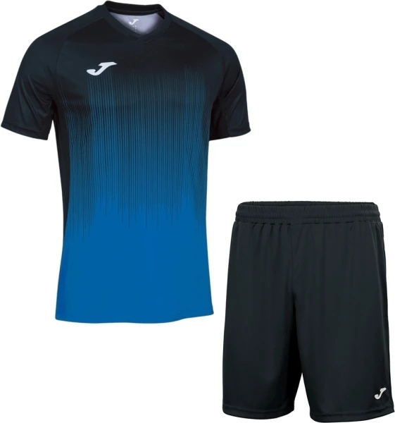 Комплект футбольной формы Joma TIGER IV черно-синий 102764.701_100053.100