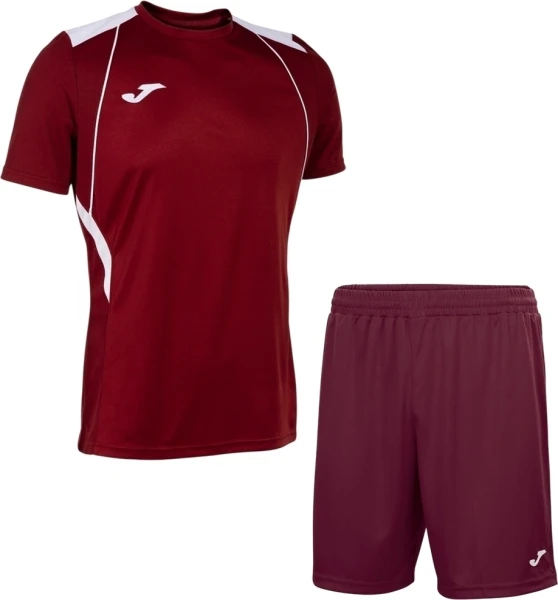 Комплект футбольної форми Joma CHAMPION VII бордово-білий 103081.672_100053.650