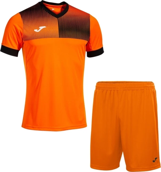 Комплект футбольної форми Joma ECO SUPERNOVA оранжево-чорний 103128.881_100053.880