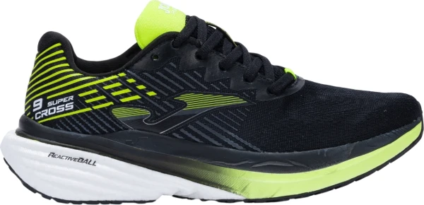 Кроссовки беговые Joma SUPER CROSS черно-лимонные RCROS2531