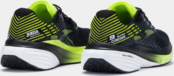 Кроссовки беговые Joma SUPER CROSS черно-лимонные RCROS2531