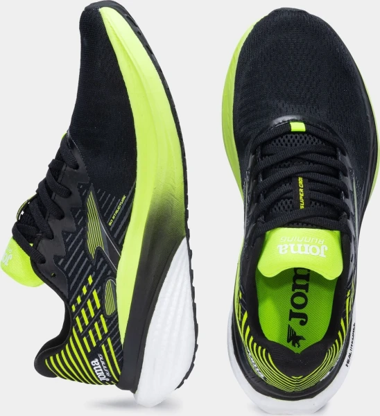 Кроссовки беговые Joma SUPER CROSS черно-лимонные RCROS2531