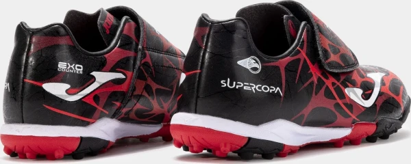 Сороконіжки (шиповки) дитячі Joma SUPER COPA чорно-червоні SCJS2501TFV