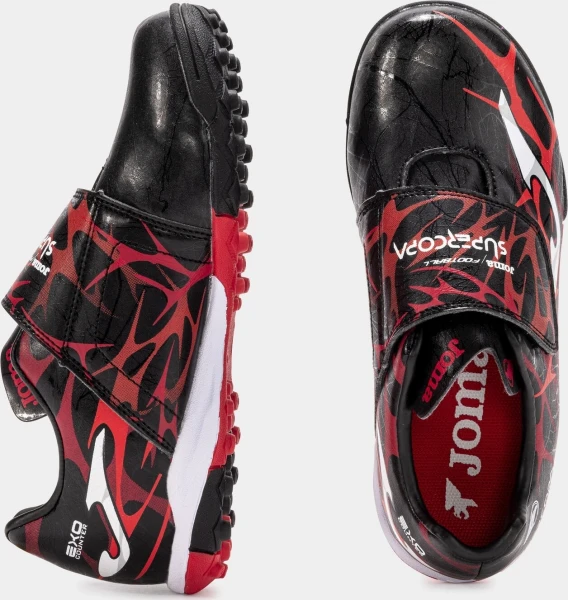 Сороконіжки (шиповки) дитячі Joma SUPER COPA чорно-червоні SCJS2501TFV