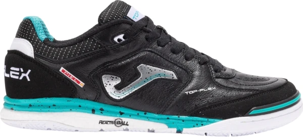 Футзалки (бампи) Joma TOP FLEX REBOUND чорно-бірюзові TORS2501IN