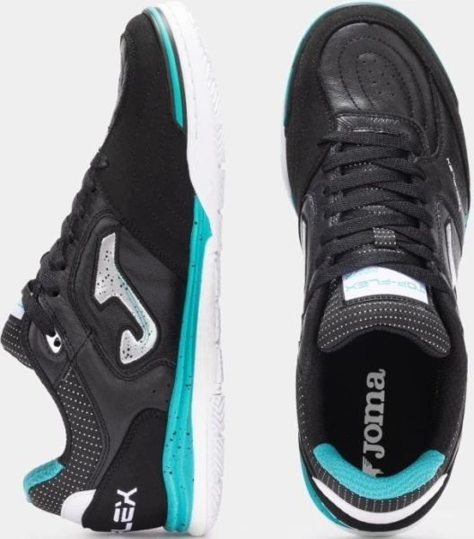 Футзалки (бампи) Joma TOP FLEX REBOUND чорно-бірюзові TORS2501IN