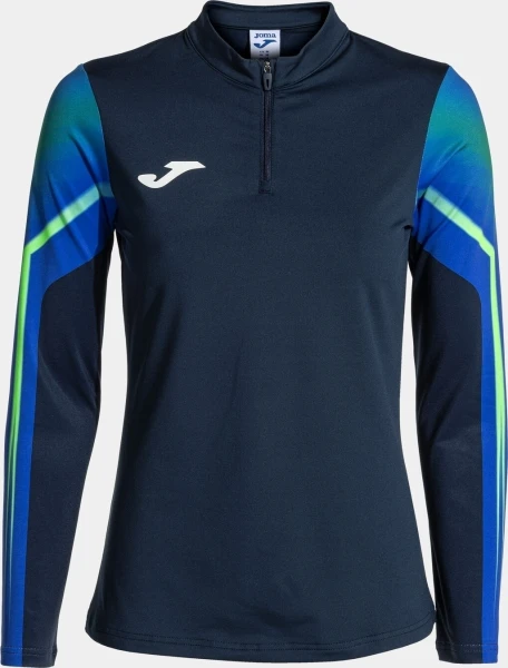 Реглан для бега женский Joma ELITE XI темно-сине-сине-зеленый 902253.317