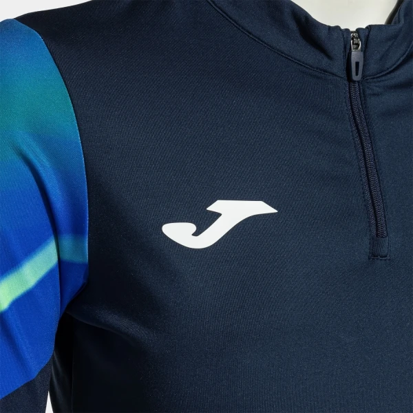 Реглан для бега женский Joma ELITE XI темно-сине-сине-зеленый 902253.317