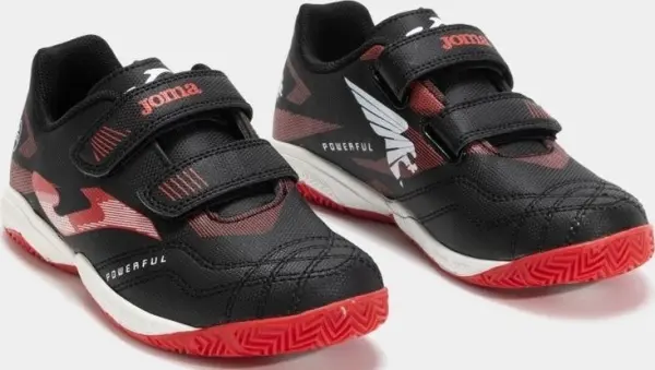 Футзалки (бампи) дитячі Joma POWERFUL чорно-червоні POJW2501INV