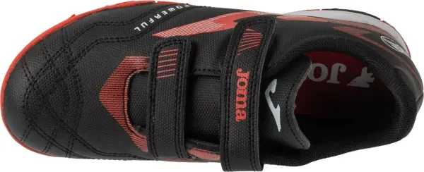 Сороконожки (шиповки) детские Joma POWERFULL черно-красные POJW2501TFV