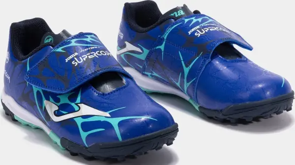Сороконожки (шиповки) детские Joma SUPER COPA сине-бирюзовые SCJW2504TFV