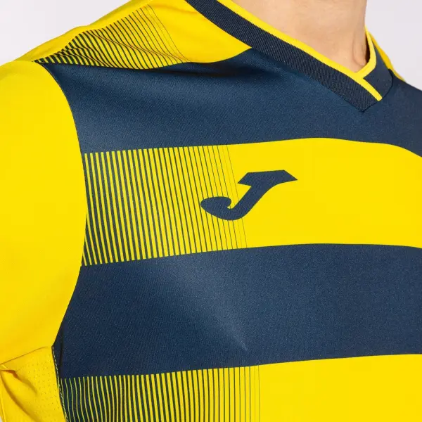 Футболка Joma EUROPA V жовто-темно-синя 102838.903