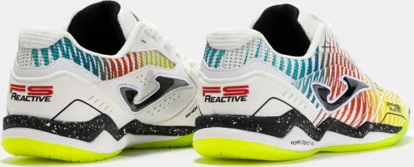 Футзалки (бампи) Joma FS REACTIVE біло-блакитно-червоно-жовті FSW2576IN