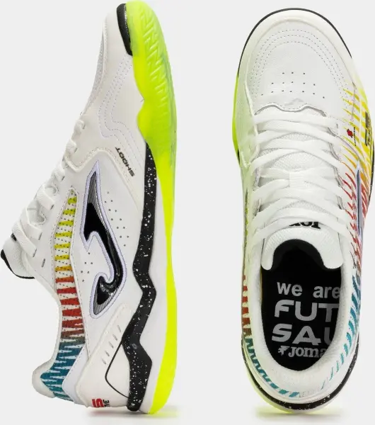 Футзалки (бампи) Joma FS REACTIVE біло-блакитно-червоно-жовті FSW2576IN