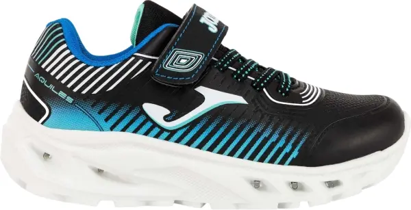 Кроссовки детские Joma AQUILES с подсветкой черно-синие JAQUIW2501V