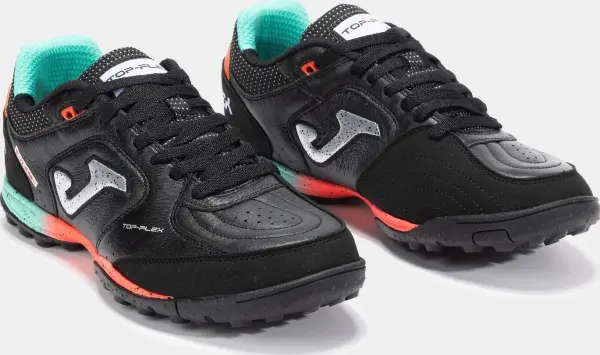 Сороконіжки (шиповки) Joma TOP FLEX чорно-бірюзово-коралові TOPW2501TF