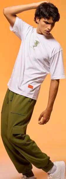 Футболка Joma STEP біло-оливкова 104149.200