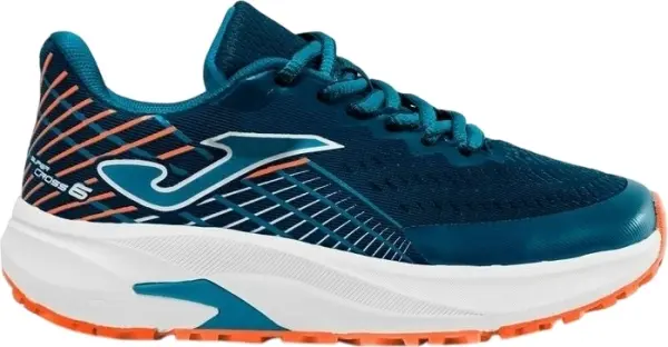 Кроссовки беговые детские Joma SUPER CROSS темно-бирюзово-оранжевые JCROSW2503