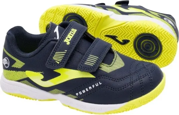 Футзалки (бампи) дитячі Joma POWERFUL темно-синьо-жовті POJW2503INV
