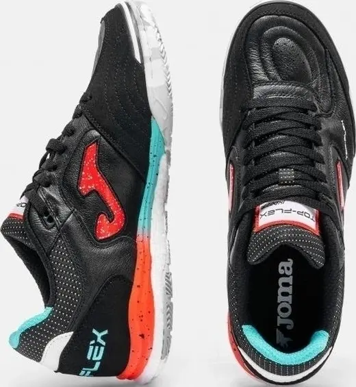 Футзалки (бампы) Joma TOP FLEX REBOUND черно-красно-голубые TORS2601IN