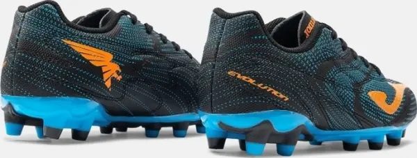Бутсы детские Joma EVOLUTION черно-синие-оранжевые EVJS2601FG