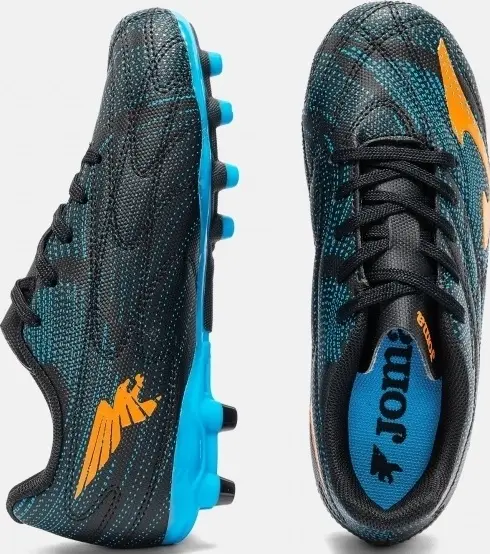 Бутсы детские Joma EVOLUTION черно-синие-оранжевые EVJS2601FG