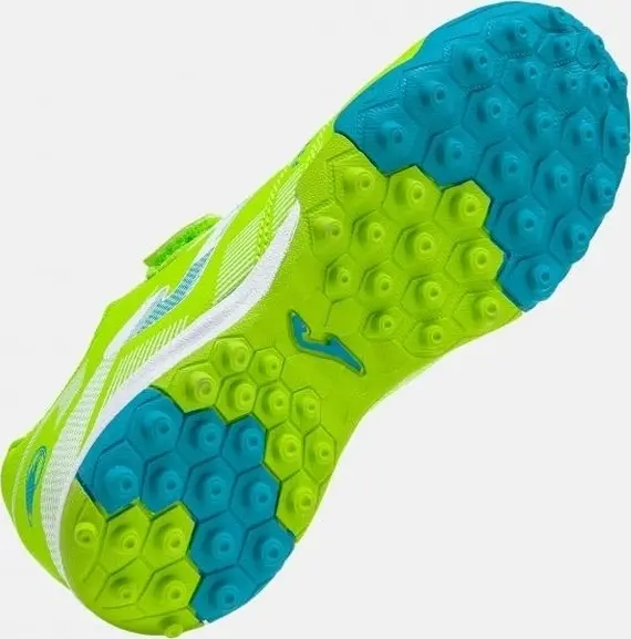 Сороконожки (шиповки) детские Joma POWERFULL салатово-бирюзовые POJS2615TFV