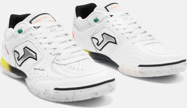 Футзалки (бампы) Joma TOP FLEX бело-желто-оранжево-голубые TOPS2602IN