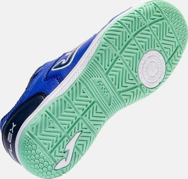 Футзалки (бампи) дитячі Joma TOP FLEX темно-синьо-бірюзові TPJS2604IN