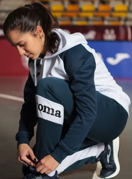 Олімпійка (мастерка) жіноча Joma ACADEMY IV біло-темно-синя 901336.203