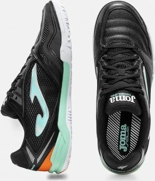 Футзалки (бампи) Joma DRIBLING чорно-помаранчево-бірюзові DRIS2601IN