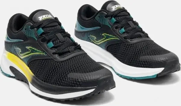 Кросівки бігові Joma ACTIVE чорно-темно-зелено-жовті RACTIS2601