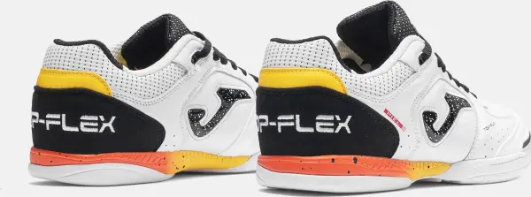 Футзалки (бампи) Joma TOP FLEX біло-чорно-жовто-помаранчеві TOPS2632IN