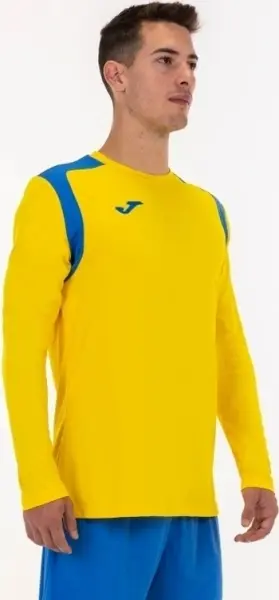 Футболка с длинным рукавом Joma CHAMPION V желто-синяя 101375.907