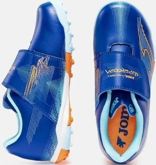 Сороконожки (шиповки) детские Joma SUPERCOPA сине-голубо-оранжевые SUJS2604TFV