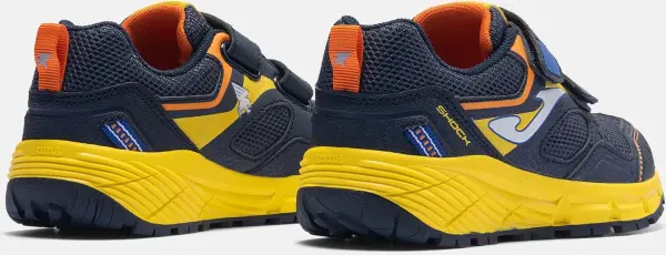 Кросівки для трейлранінгу дитячі Joma SHOCK темно-синьо-жовто-жовтогарячі JSHOS2603V