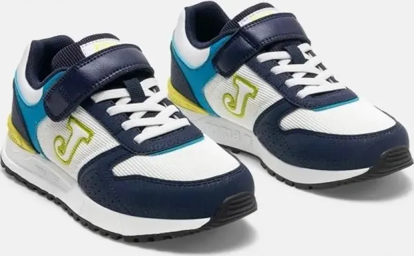 Кросівки дитячі Joma TORNADO темно-синьо-біло-блакитно-лимонні JTORS2633V