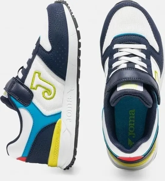 Кросівки дитячі Joma TORNADO темно-синьо-біло-блакитно-лимонні JTORS2633V