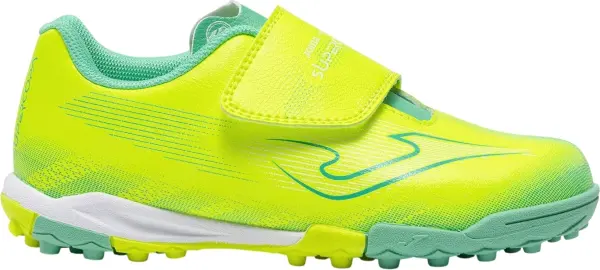 Сороконожки (шиповки) детские Joma SUPERCOPA лимонно-бирюзовые SCJW2609TFV