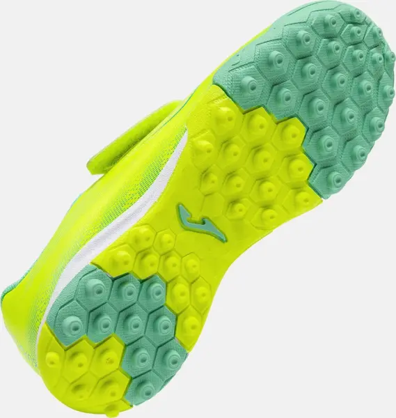 Сороконожки (шиповки) детские Joma SUPERCOPA лимонно-бирюзовые SCJW2609TFV