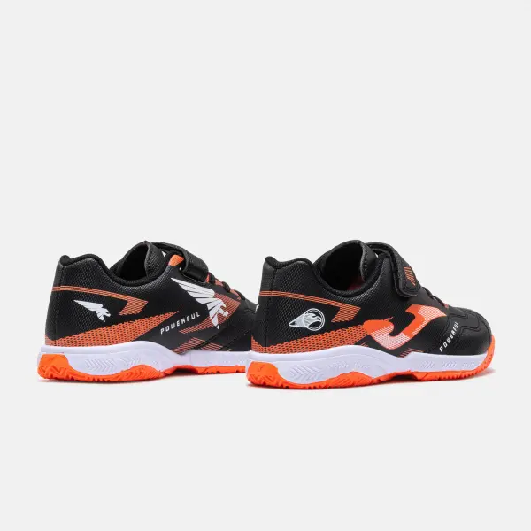Футзалки дитячі Joma POWERFUL чорно-помаранчеві POJW2601INV