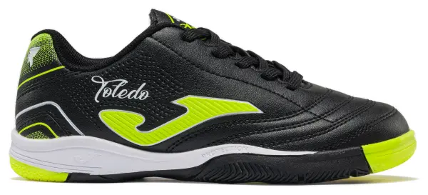 Футзалки детские Joma TOLEDO черно-салатовые TOJW2601IN