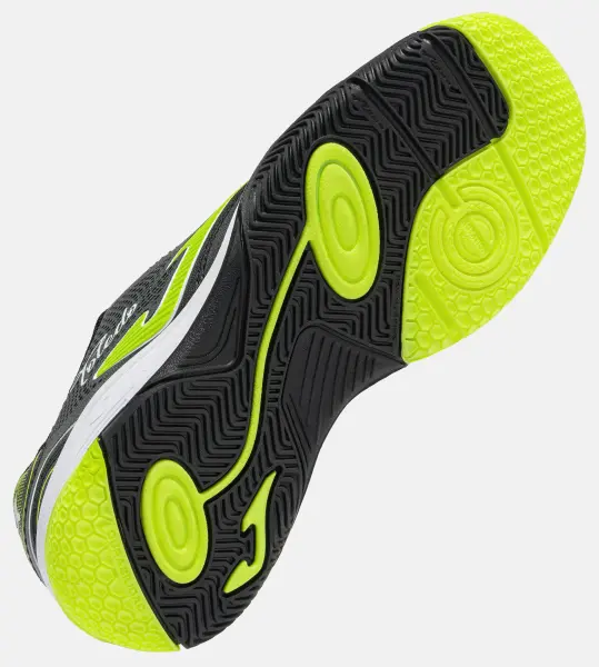 Футзалки детские Joma TOLEDO черно-салатовые TOJW2601IN