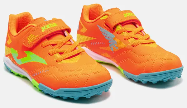 Сороконіжки дитячі Joma POWERFUL помаранчево-зелені POJW2608TFV