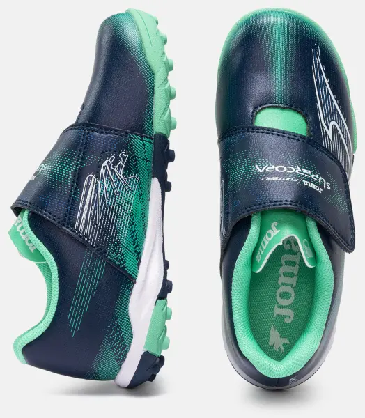 Сороконіжки дитячі Joma SUPER COPA темно-синьо-м’ятні SCJW2603TFV