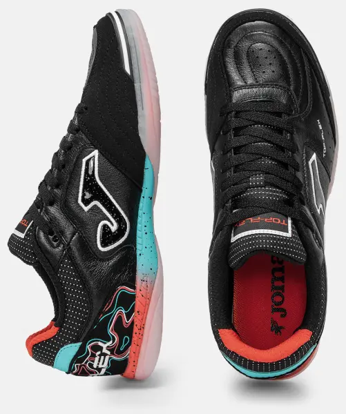 Футзалки Joma TOP FLEX чорно-коралові TOPW2631IN