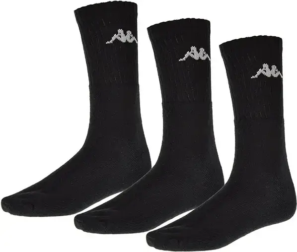 Носки Kappa TRISPER TENNIS SOCK 3PK черные (3 пары) 303WIG0-902
