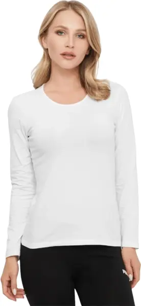 Лонгслів жіночий Kappa T-SHIRT MANICA LUNGA GIROCOLLO білий K2601 Bianco