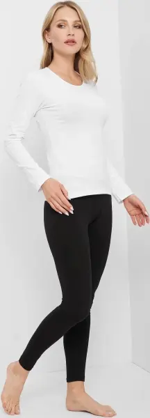 Лонгслів жіночий Kappa T-SHIRT MANICA LUNGA GIROCOLLO білий K2601 Bianco